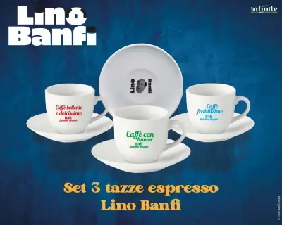 Mug lino banfi espresso set